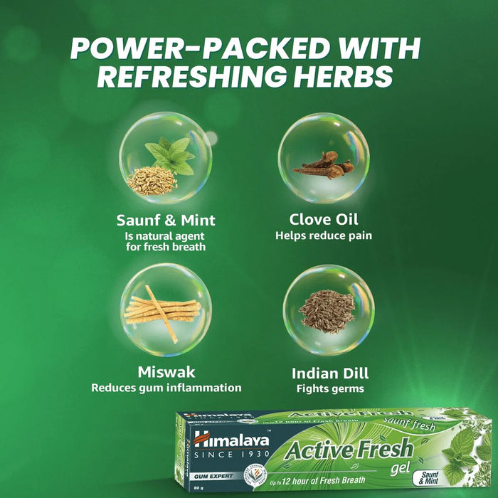 Himalaya Active Fresh Gel-80g