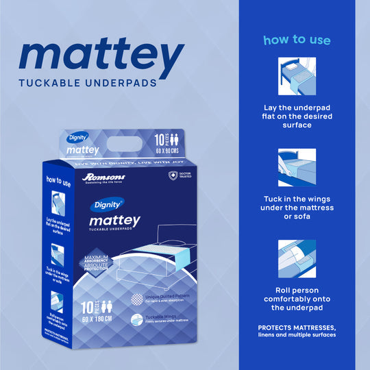 Romsons Dignity Mattey Disposable Tuckable Underpads