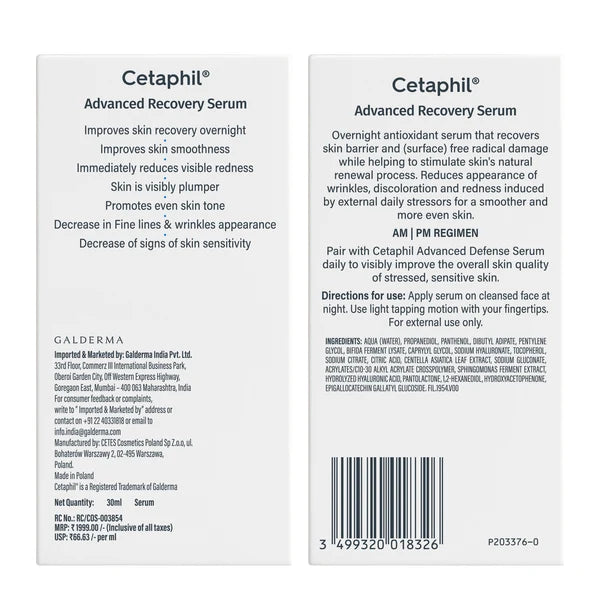 Cetaphil Advanced Recovery Serum 30ml