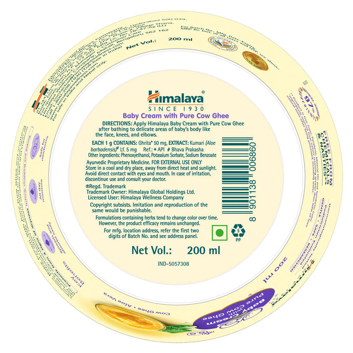 Baby Cream With Pure Cow Ghee-200ML/4