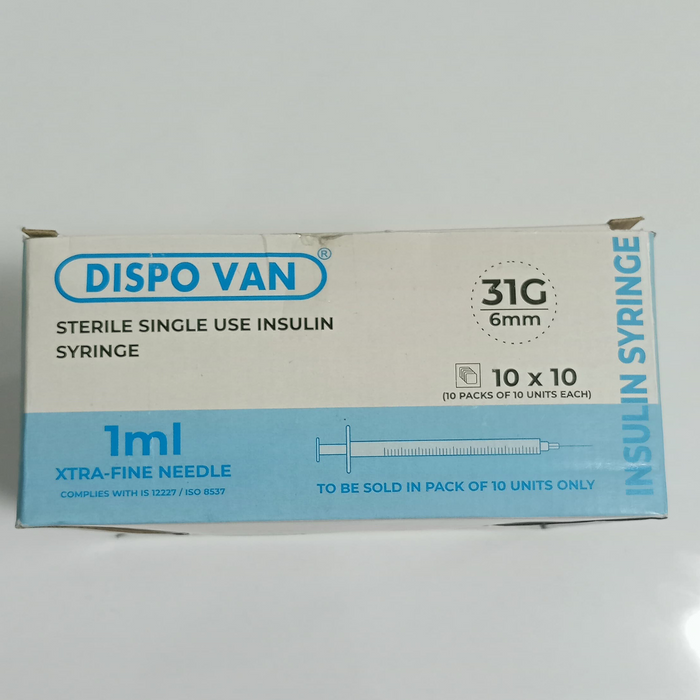 HMD Dispovan  Disposable syringe 1ml 31G 40U MULTI PACK