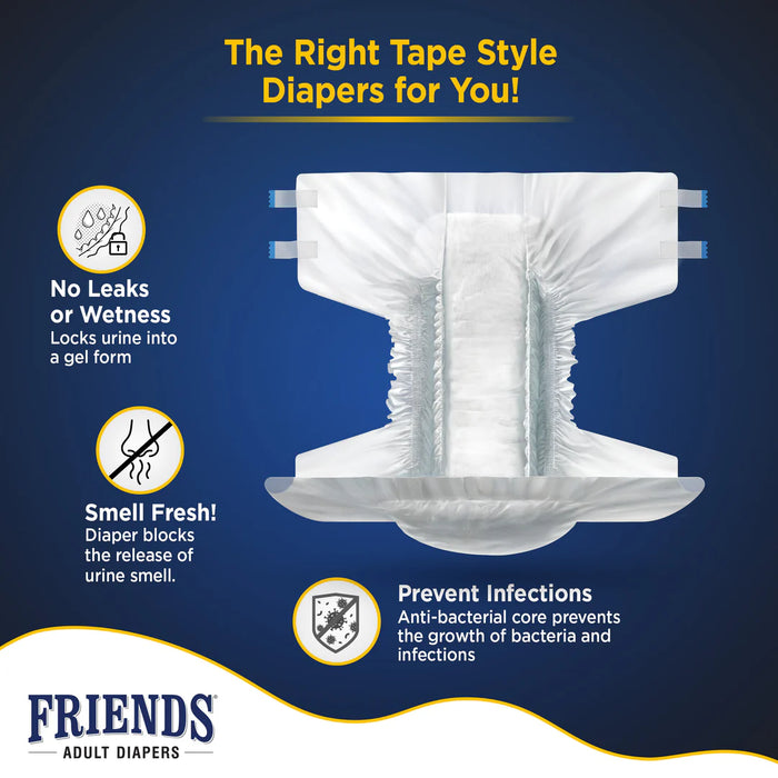 Friends Economy Adult Diapers-L 10's