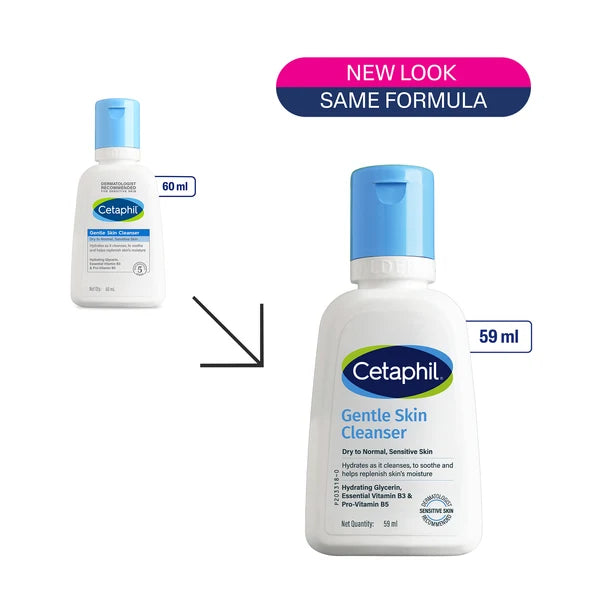 Cetaphil Travel Pack - Cleanser + Moisturiser | Dry to Normal Skin Type 59ml+59ml