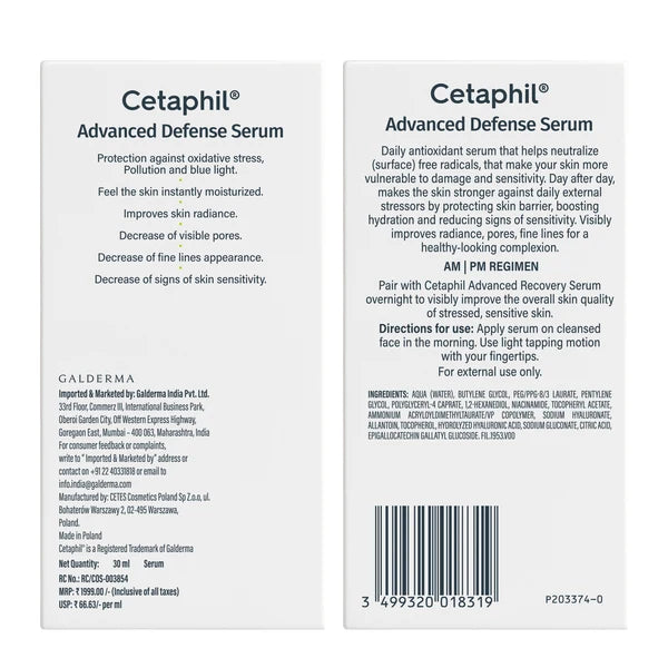 Cetaphil Advanced Defense Serum 30ml