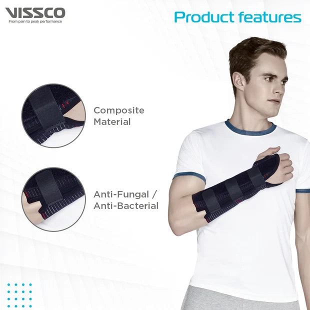Vissco Elastic Wrist Support (21 cms) | Firm Support for Colles Fracture