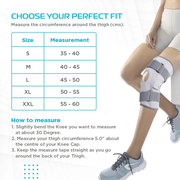 Vissco Elastic Hinged Knee Brace - Open Patella