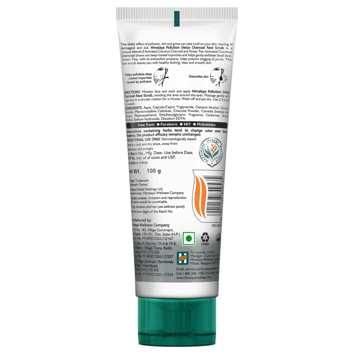 Himalaya Pollution Detox Charcoal Face Scrub