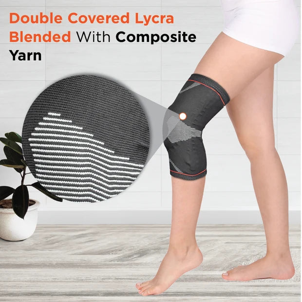 Vissco ADV Knee Support - Patella & Ligament Assited with Silicone Pressure Pad