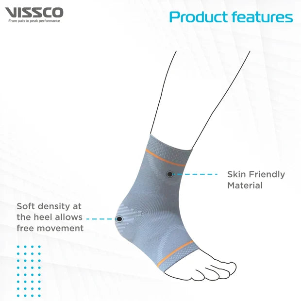 Vissco Ankle Support with Silicone Pressure Pad | ADV