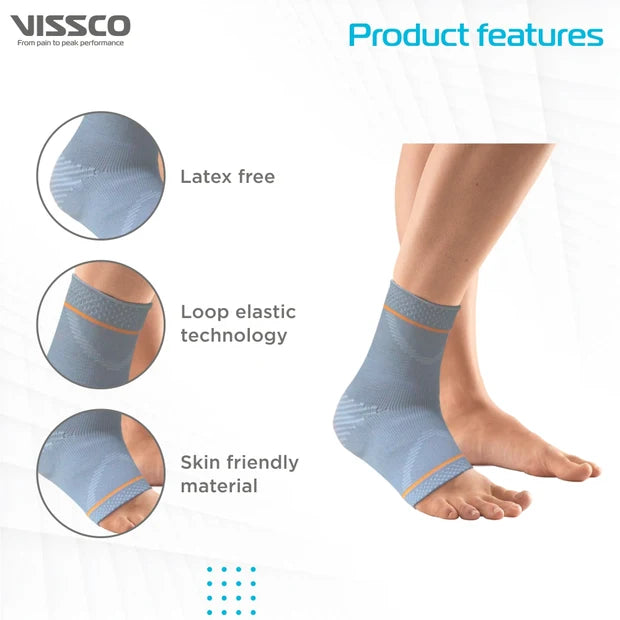 Vissco Ankle Support with Silicone Pressure Pad | ADV