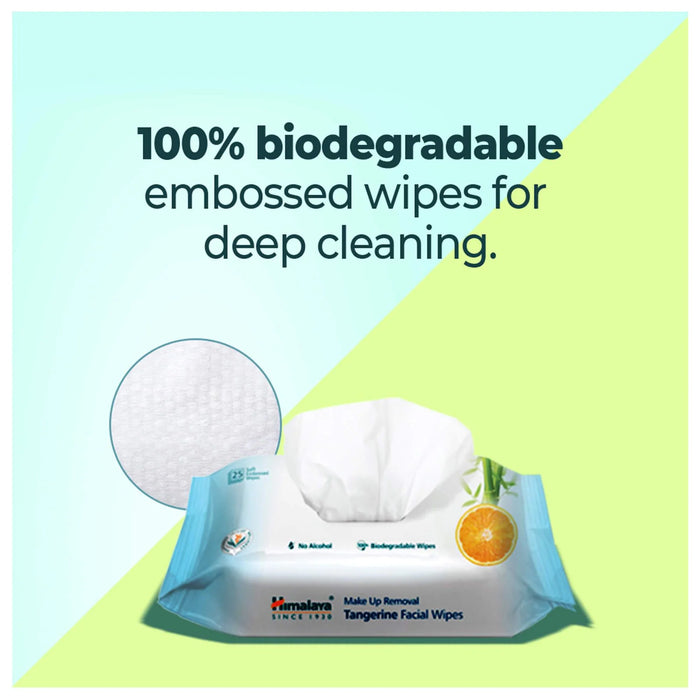 Himalaya Makeup Removal Tangerine Facial Wipes