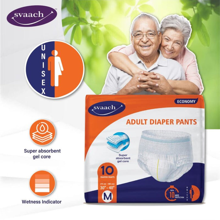 Adult Diaper Pants Economy Svaach-M 10's