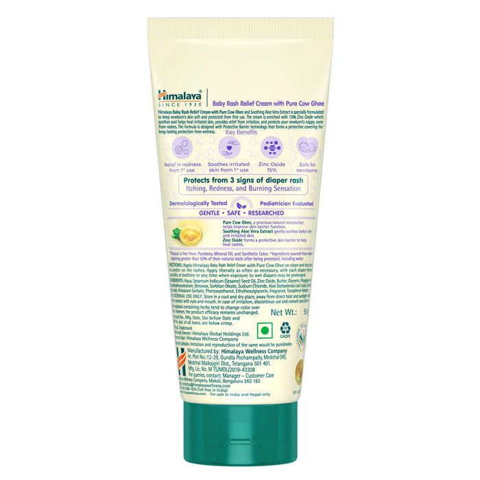 Himalaya Baby Rash Relief Cream with Pure Cow Ghee-50G