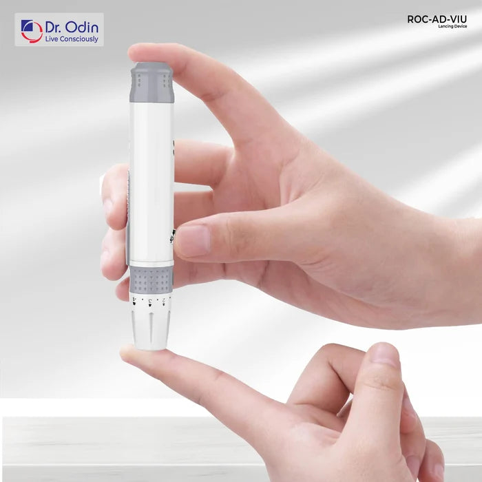 Blood Glucose Lancing Device with Comfort Vibration Control