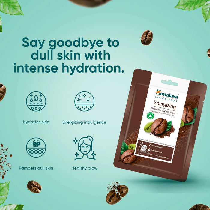 Himalaya Energizing Coffee Sheet Mask-30g