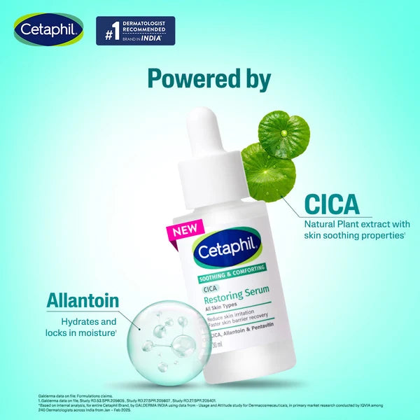 Cetaphil Soothing and Comforting CICA Restoring Serum-30ML