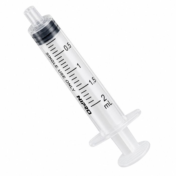 2 part syringe luer slip