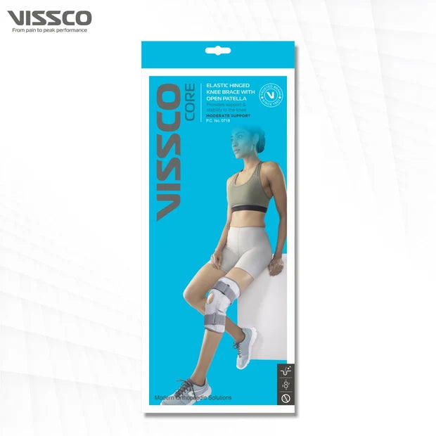 Vissco Elastic Hinged Knee Brace - Open Patella