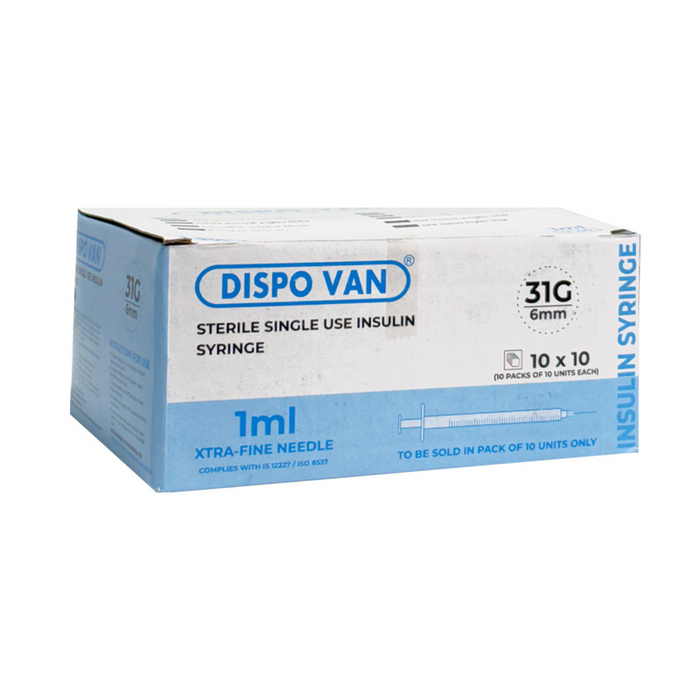 HMD Dispovan  Disposable syringe 1ml 31G 40U MULTI PACK