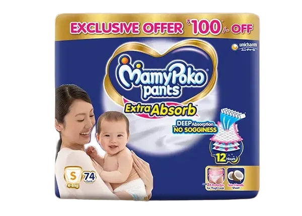 MamyPoko Pants Extra Absorb S-74'S