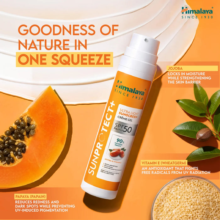 Himalaya SunProtect+ Ultra-Light Sunscreen Creme Gel-50g
