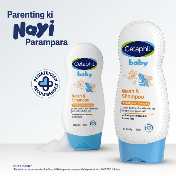 Cetaphil Baby Wash & Shampoo with Organic Calendula-230ml