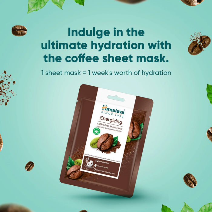 Himalaya Energizing Coffee Sheet Mask-30g