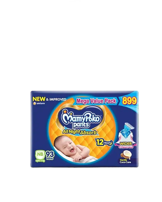 MamyPoko Pants All Night Absorb NB-93'S