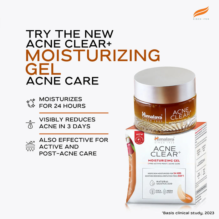 Himalaya Acne Clear+ Moisturizing Gel-50ml
