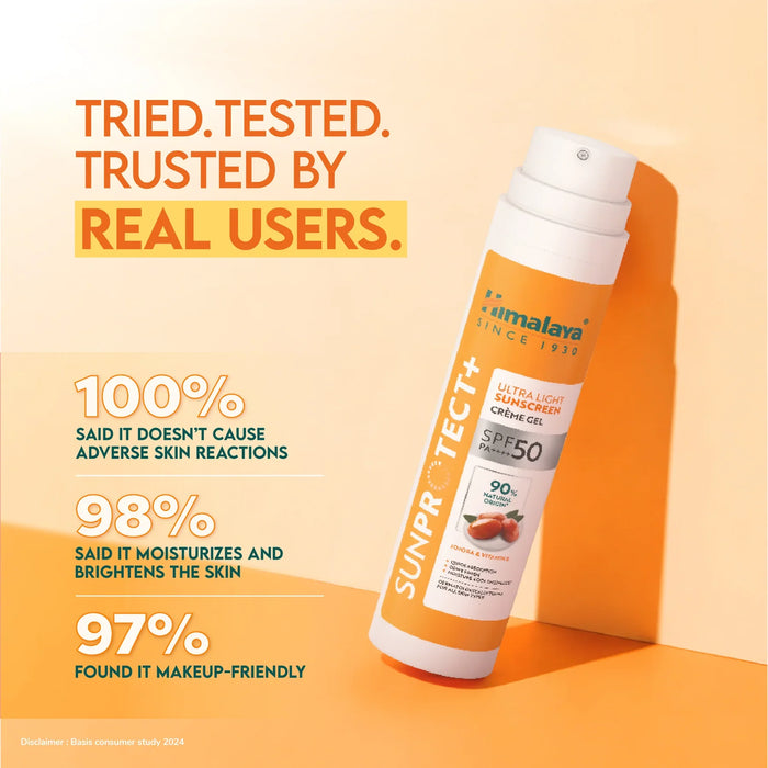 Himalaya SunProtect+ Ultra-Light Sunscreen Creme Gel-50g