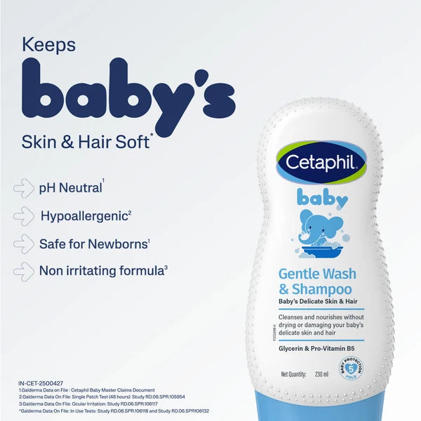 Cetaphil Baby Gentle Wash & Shampoo - 50 ml