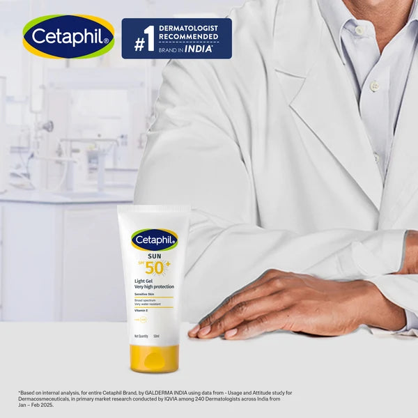 Cetaphil Sunscreen SPF 50  Dermat recommended for Sensitive Skin-50ML