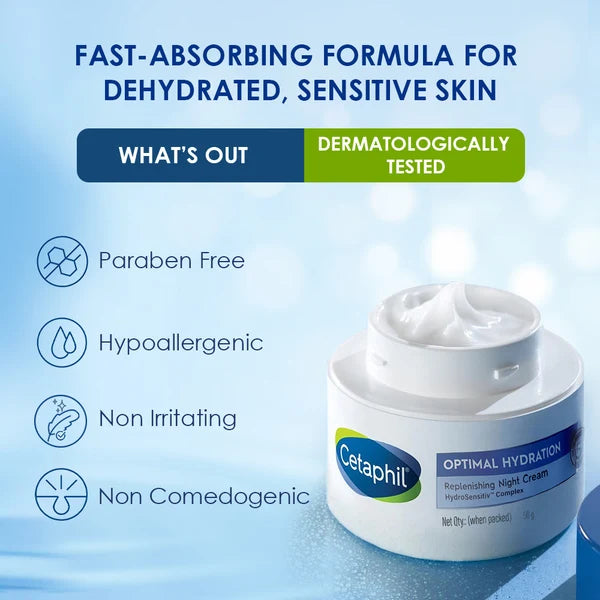 Cetaphil Optimal Hydration Replenishing Night Cream 50g