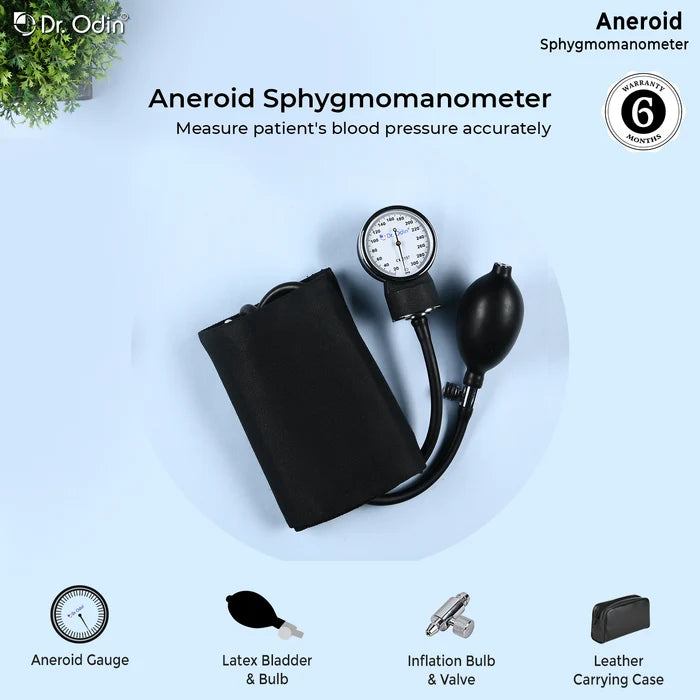 Manual Aneroid Sphygmomanometer (OAS102) – Blood Pressure Monitor with Adult Cuff (No Stethoscope)