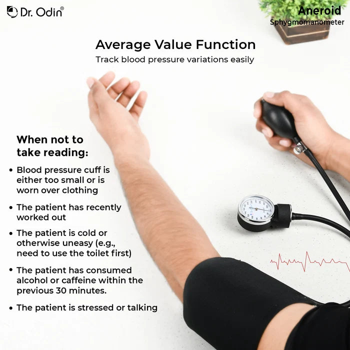 Manual Aneroid Sphygmomanometer (OAS102) – Blood Pressure Monitor with Adult Cuff (No Stethoscope)