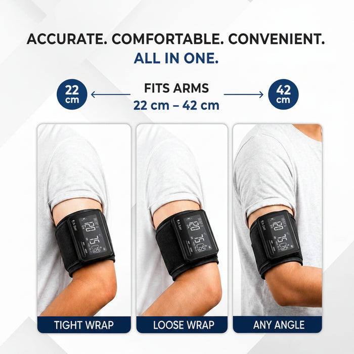 Digital BP Monitor | Automatic One-Button Operation | Large Display | Portable Design & Easy Use – OBP105