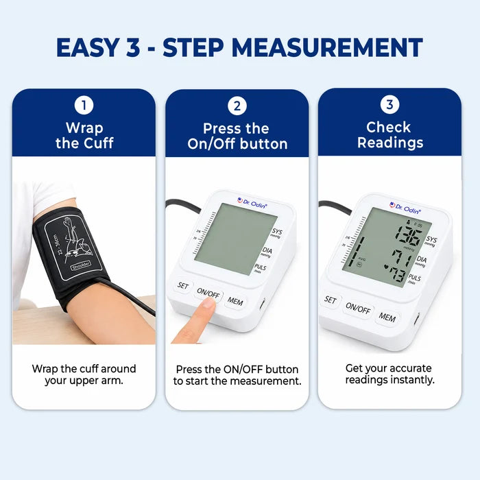 Smart Digital Automatic BP Monitor | Dual Power Option & 1 Year Warranty-OBP107