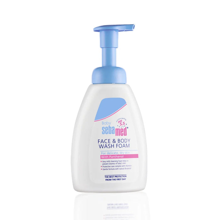 Sebamed Baby Face & Body Wash Foam|pH 5.5|Ideal for face & body cleansing|400 ml