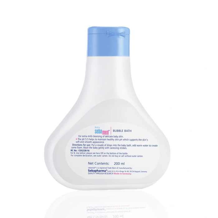 Sebamed Baby Bubble Bath|pH 5.5|With Chamomile|Soap Free|No Tears|200 ml