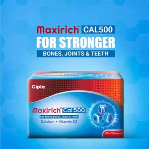 Maxirich Cal 500 Tablet 15's