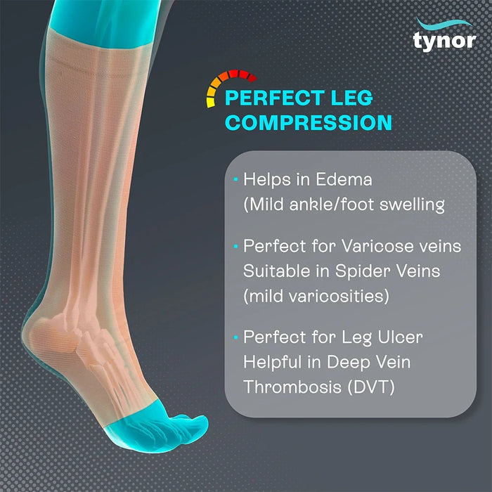 Compression Stocking Below Knee Classic Pair Tynor