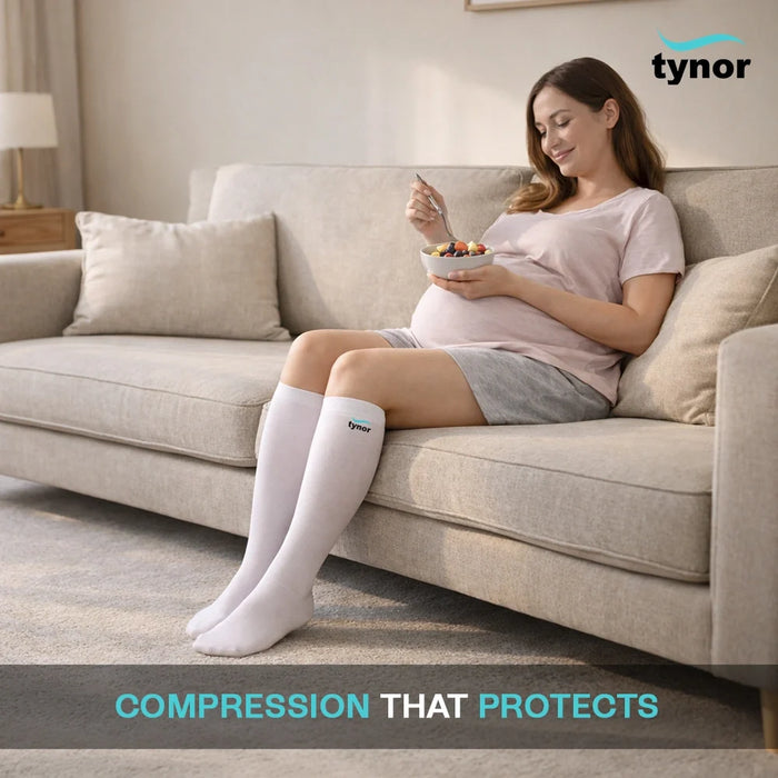 D.V.T. Stocking Knee High (Pair) Tynor