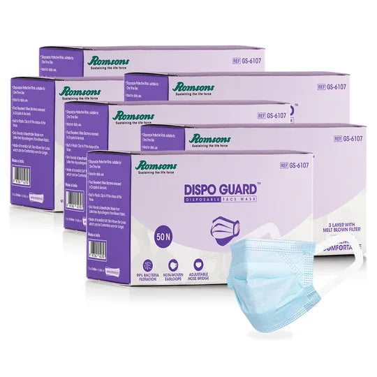 Romsons Dispo Guard Face Mask 50'S / PACK