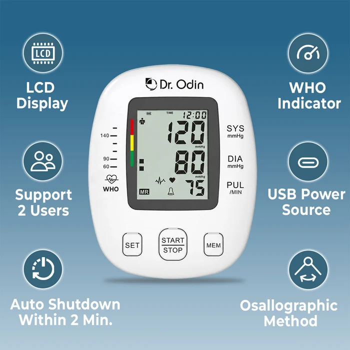 Digital BP Monitor | One-Touch Operation, Portable Design & Clear Display – OBP104