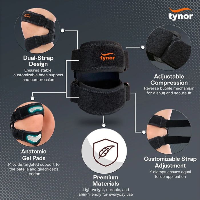 Dual Patellar Knee Support Tynor