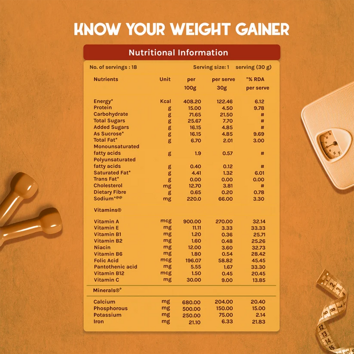 Endura Mass Weight Gainer Butterscotch Flavour 550 g