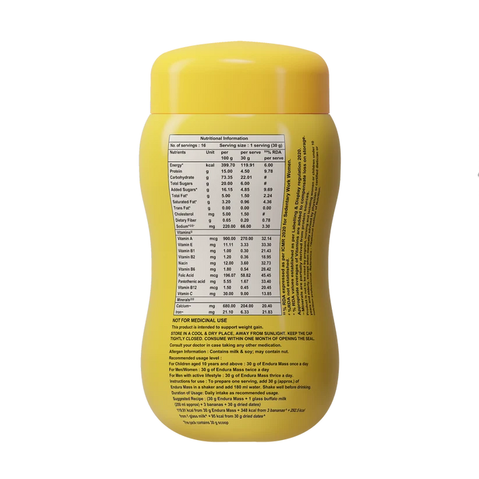 Endura Mass Banana - 500g