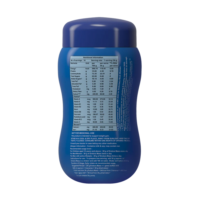 Endura Mass Vanilla - 500g