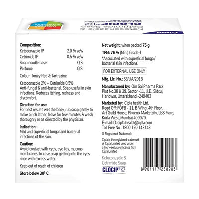Clocip KZ Soap 75 gm
