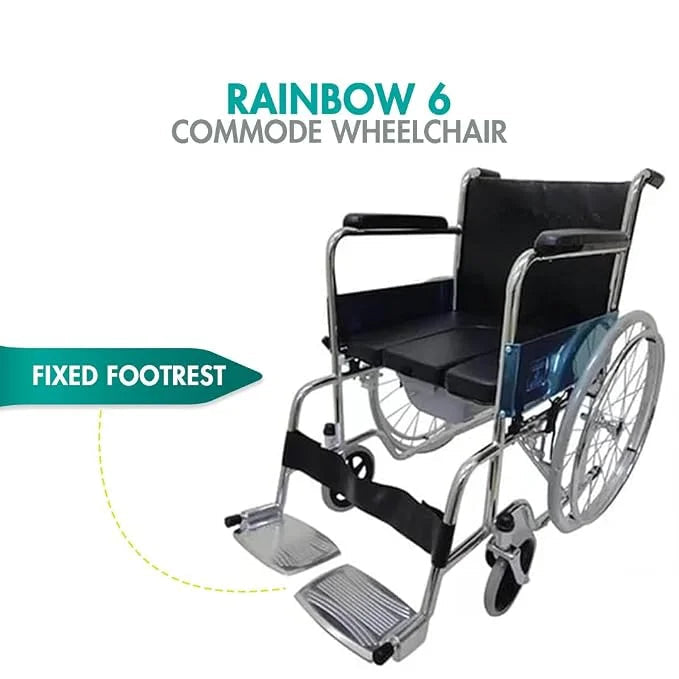 karma Rainbow 6 Commode Wheelchair 5